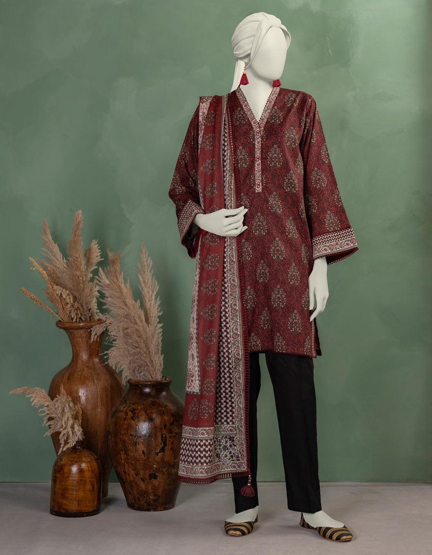 Lawn Multicolor Unstitched Suit - J. Junaid Jamshed