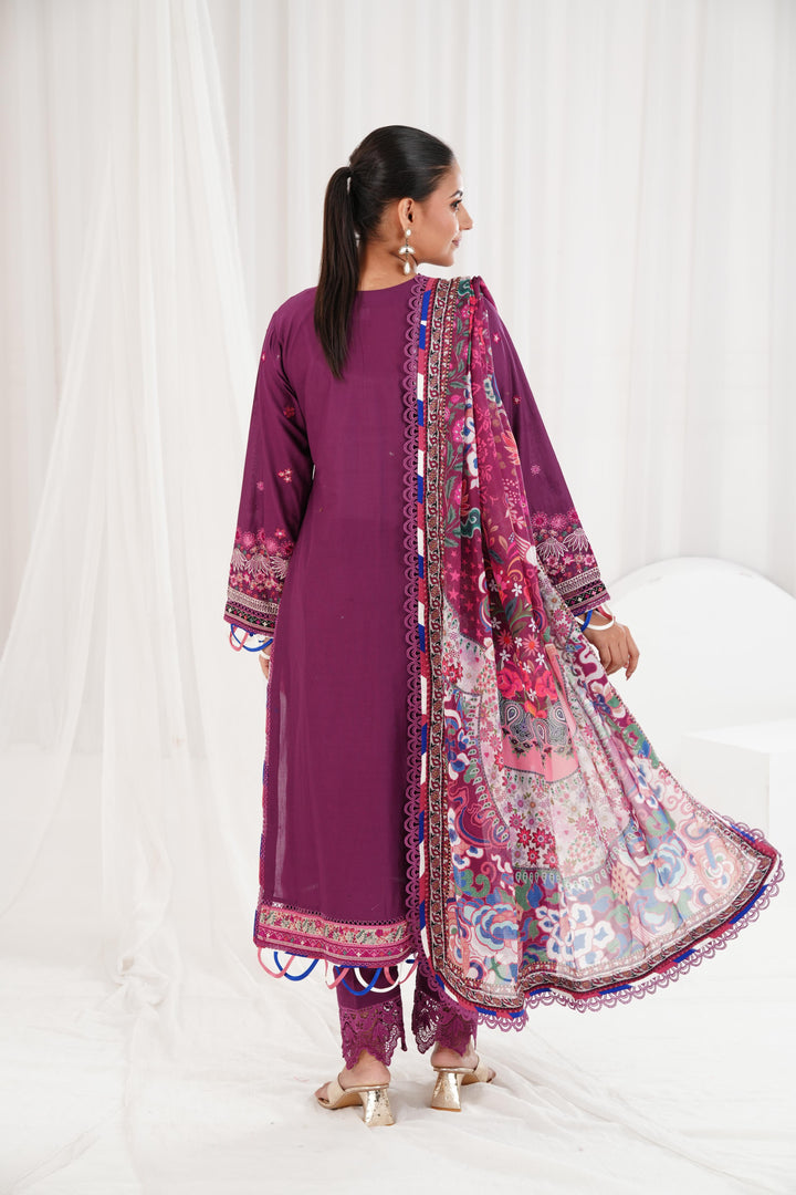 Violet - Xenia Luxury Lawn Stitched
