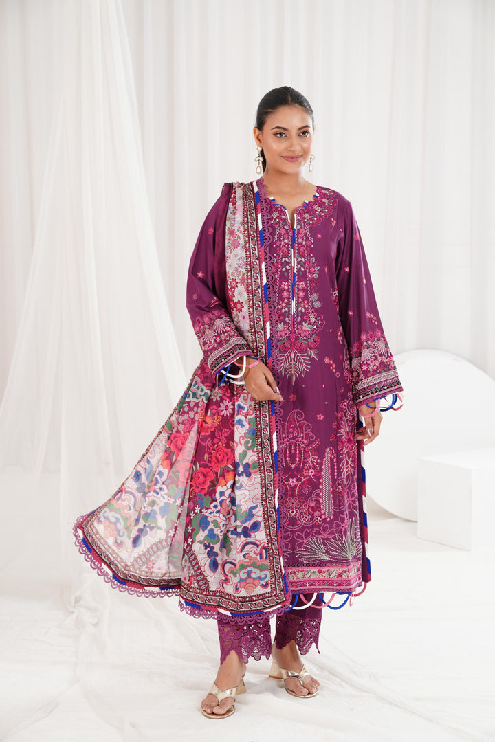 Violet - Xenia Luxury Lawn Stitched