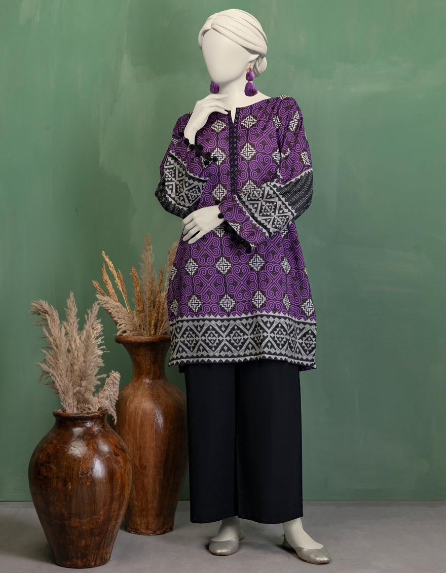 Lawn Multicolor Unstitched Suit - J. Junaid Jamshed