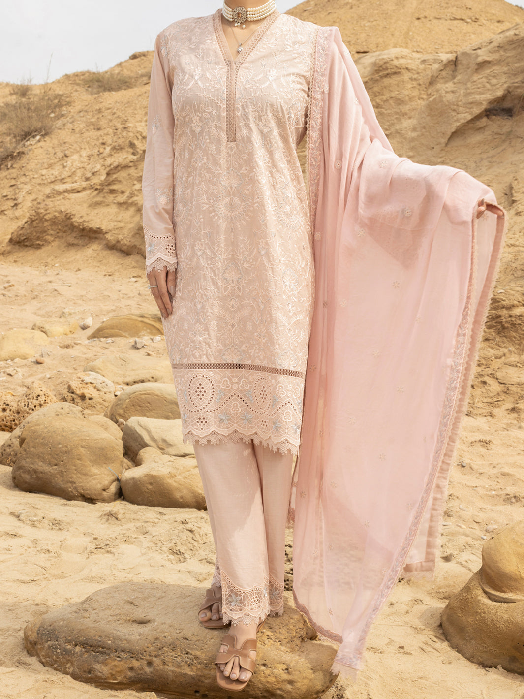 Lawn Skin Unstitched Suit - Almirah