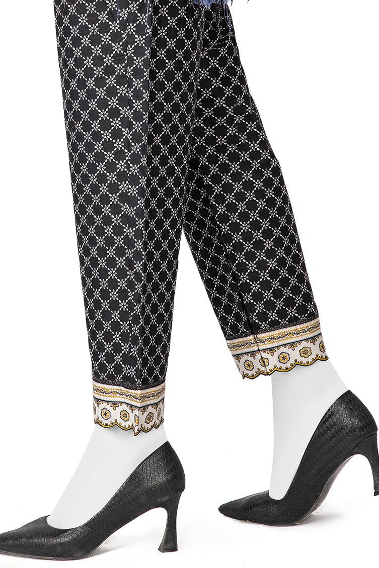 Lawn Black Trouser - J. Junaid Jamshed