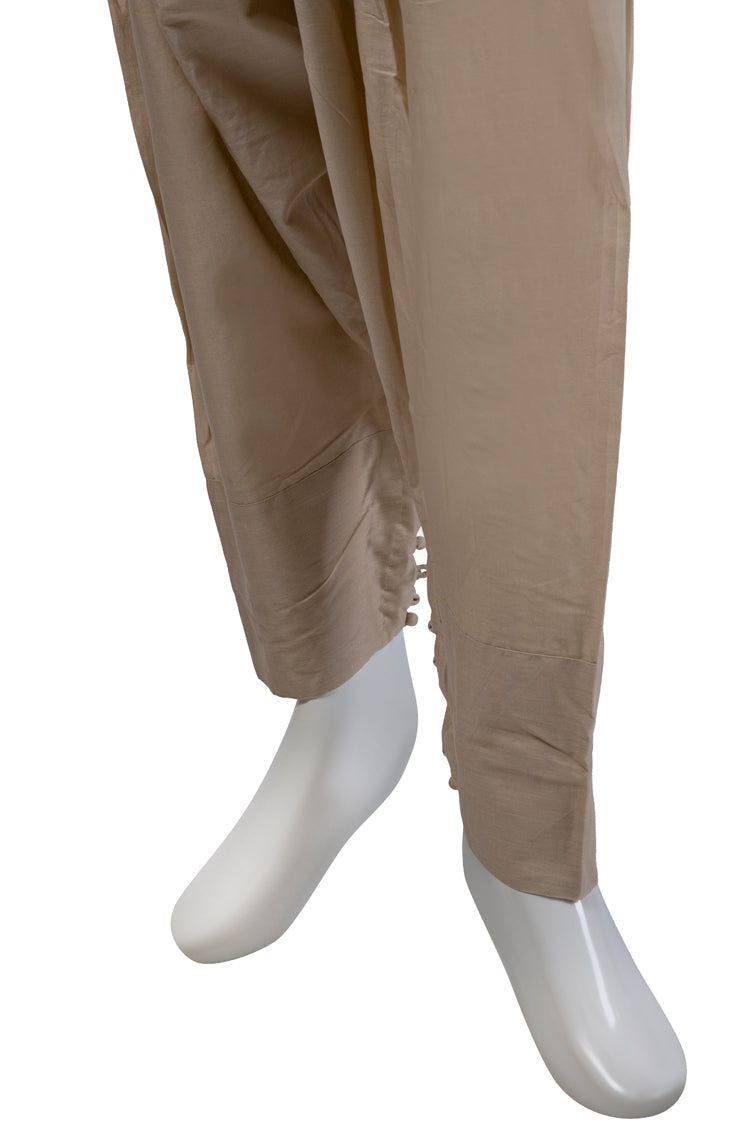 Lawn Beige Trouser - J. Junaid Jamshed