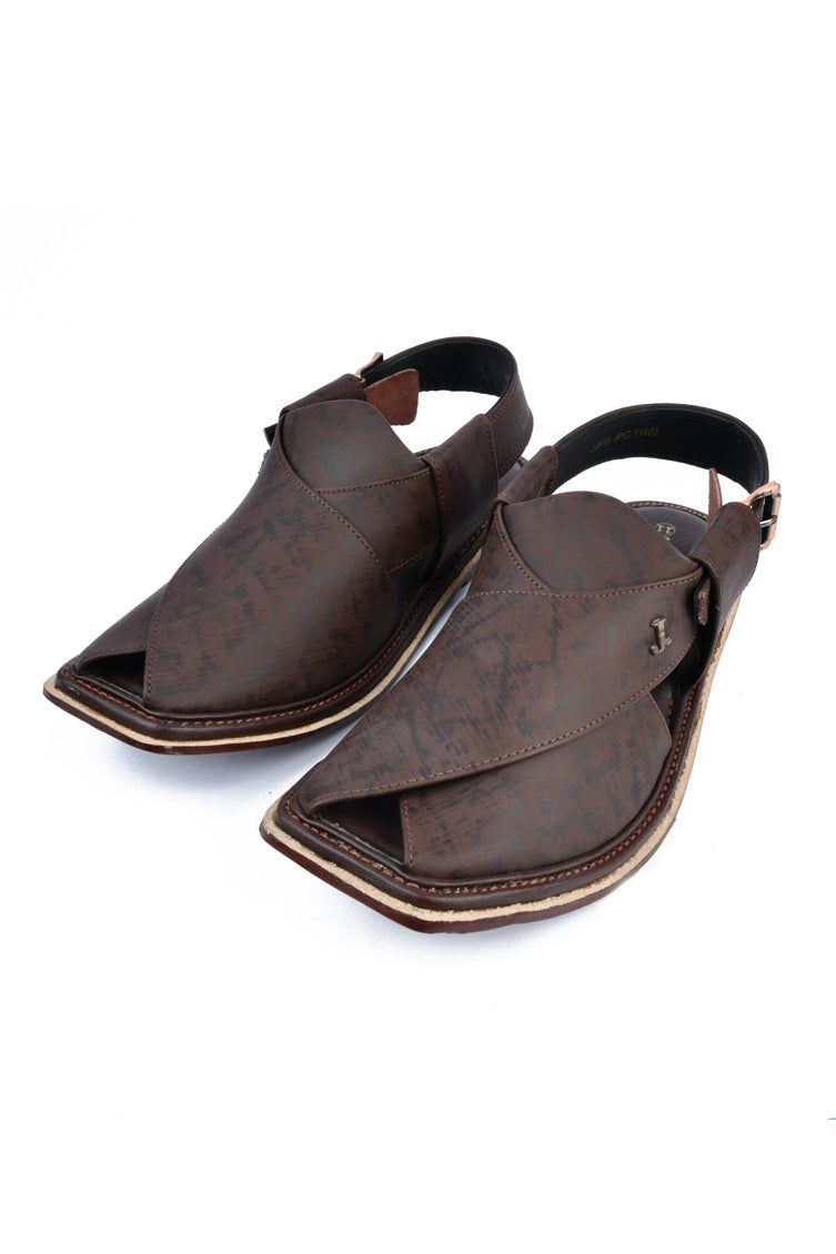 Peshawari Chappal 2019 Maroon Peshawari Chappal Junaid