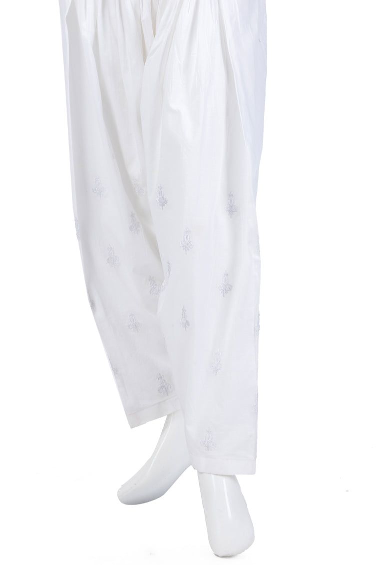 Lawn White Shalwar - J. Junaid Jamshed