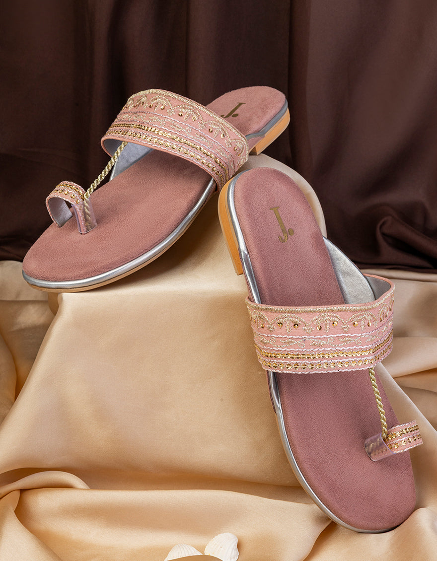 Pink Chappal- J. Junaid Jamshed
