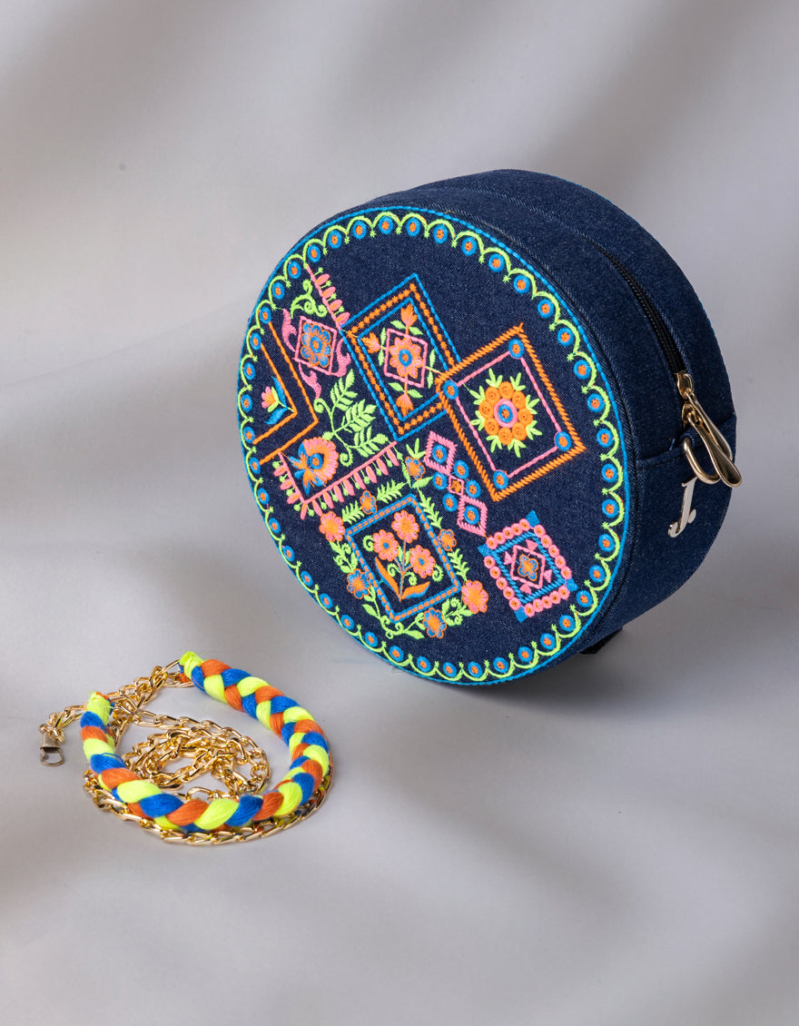 Denim Denim Blue Bag - J. Junaid Jamshed