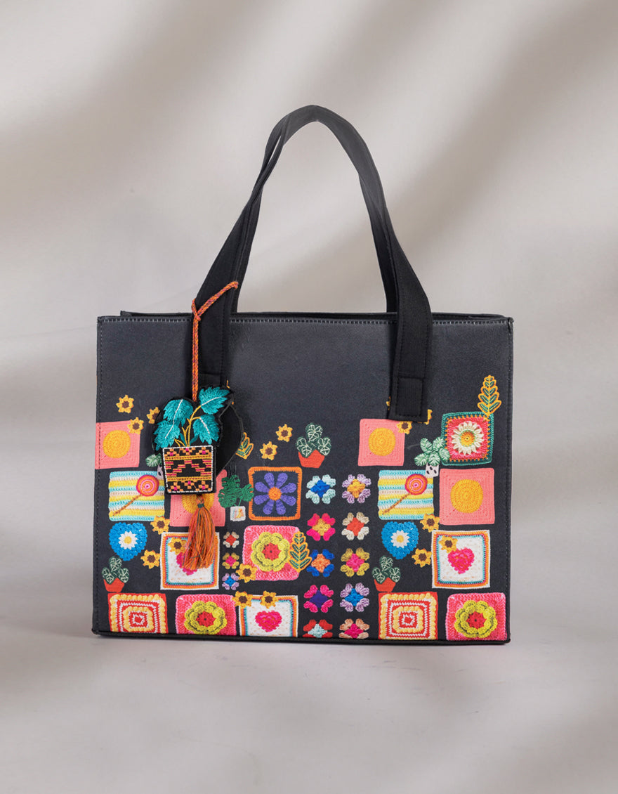 Twill Black Bag - J. Junaid Jamshed