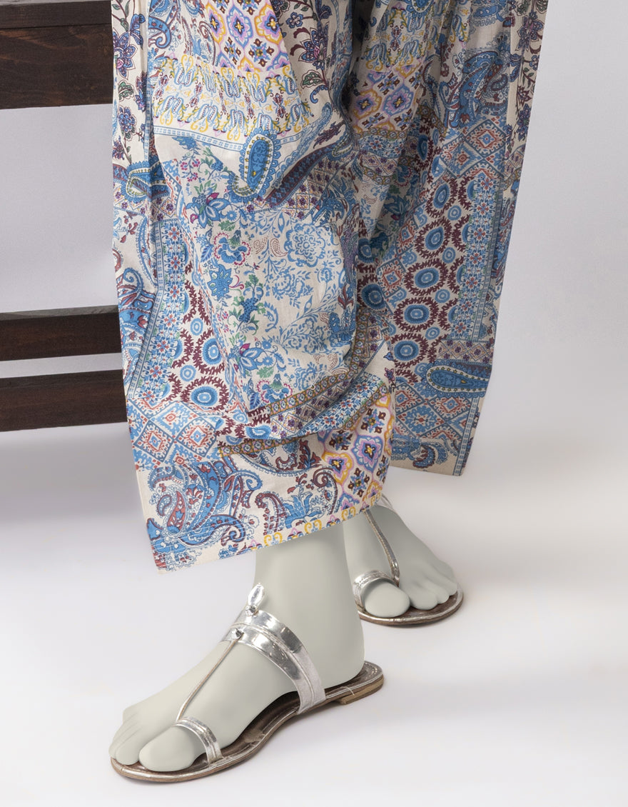 Lawn Multicolor Shalwar - J. Junaid Jamshed