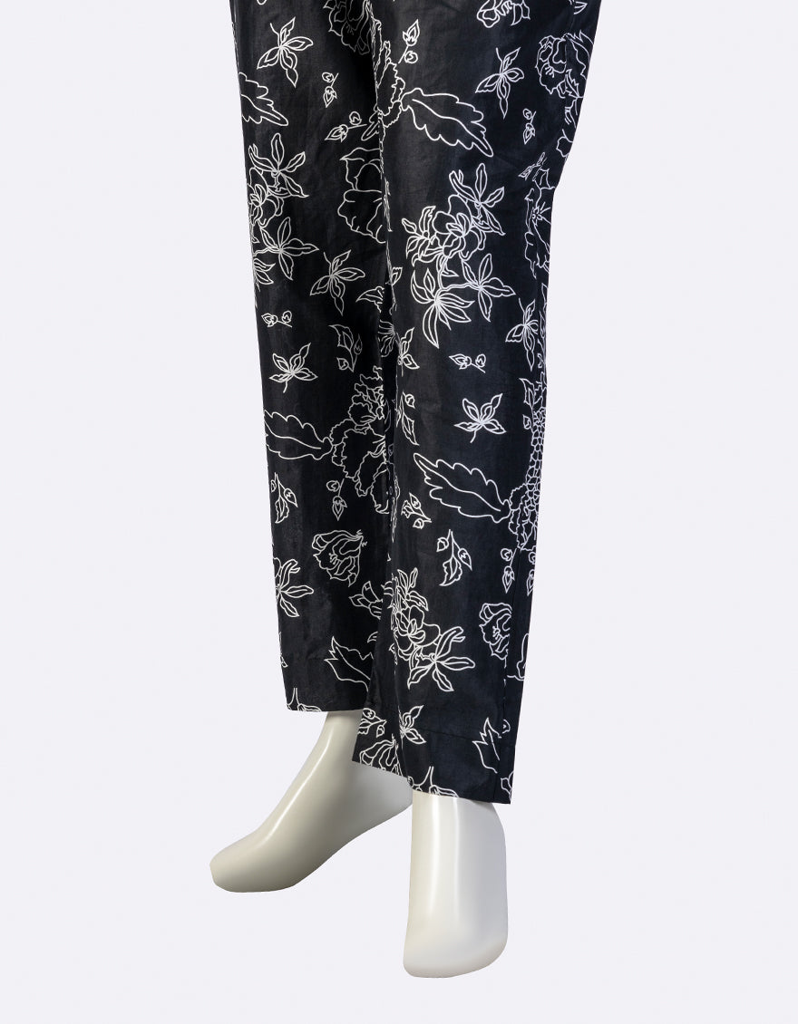 Lawn Black Trouser - J. Junaid Jamshed