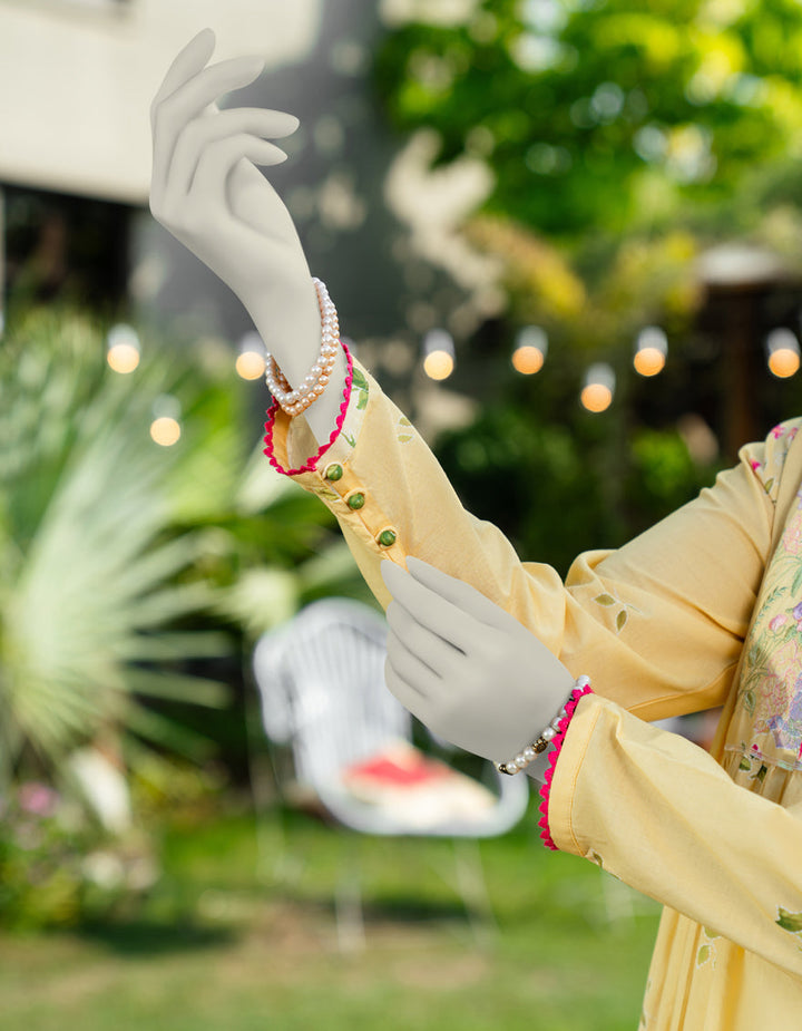 Lawn Yellow Kurti - J. Junaid Jamshed