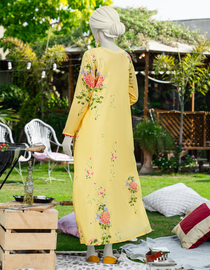 Lawn Yellow Kurti - J. Junaid Jamshed