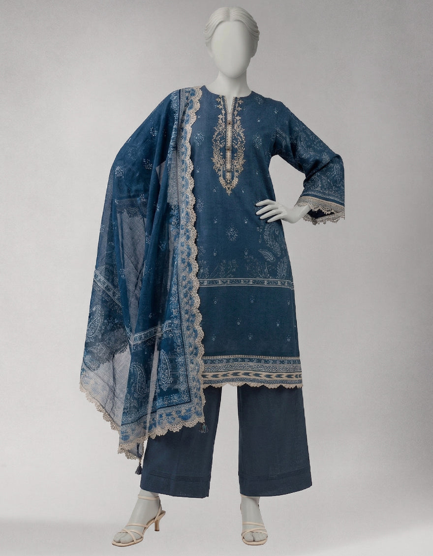 Lawn Multicolor Unstitched Suit