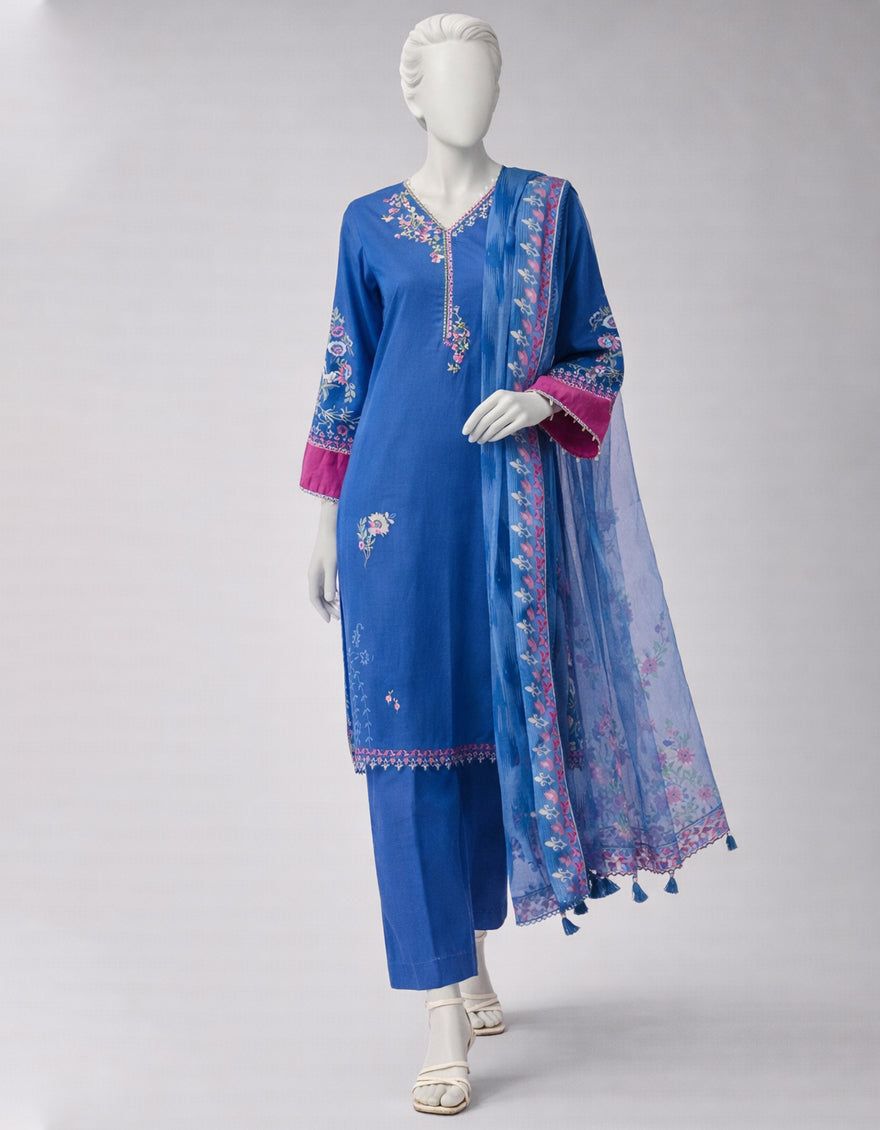 Lawn Multicolor Unstitched Suit