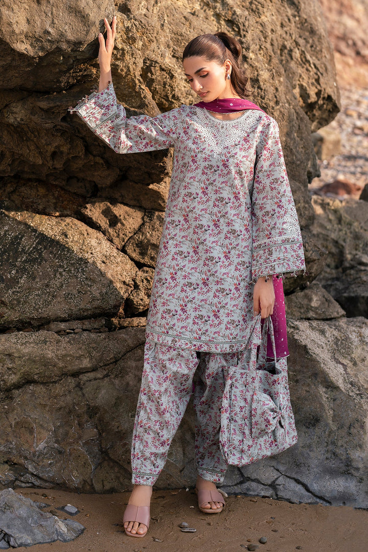 Lawn Light Green Stitched Suit - Jazmin