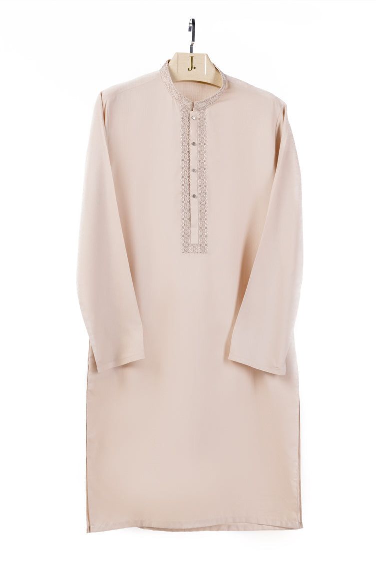Blended Brown Kurta - J. Junaid Jamshed