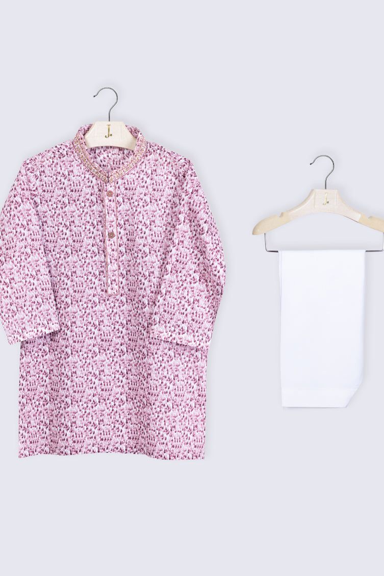 Cotton Tea Pink Shalwar Kameez - J. Junaid Jamshed