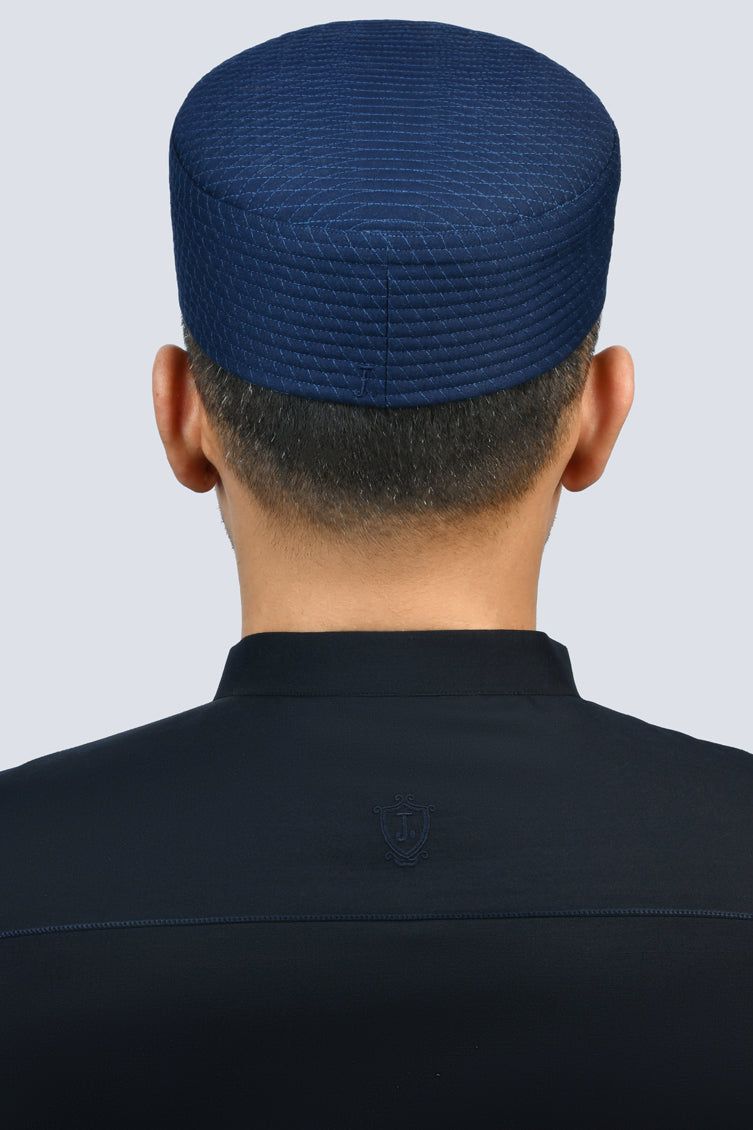 Blended Blue Cap - J. Junaid Jamshed