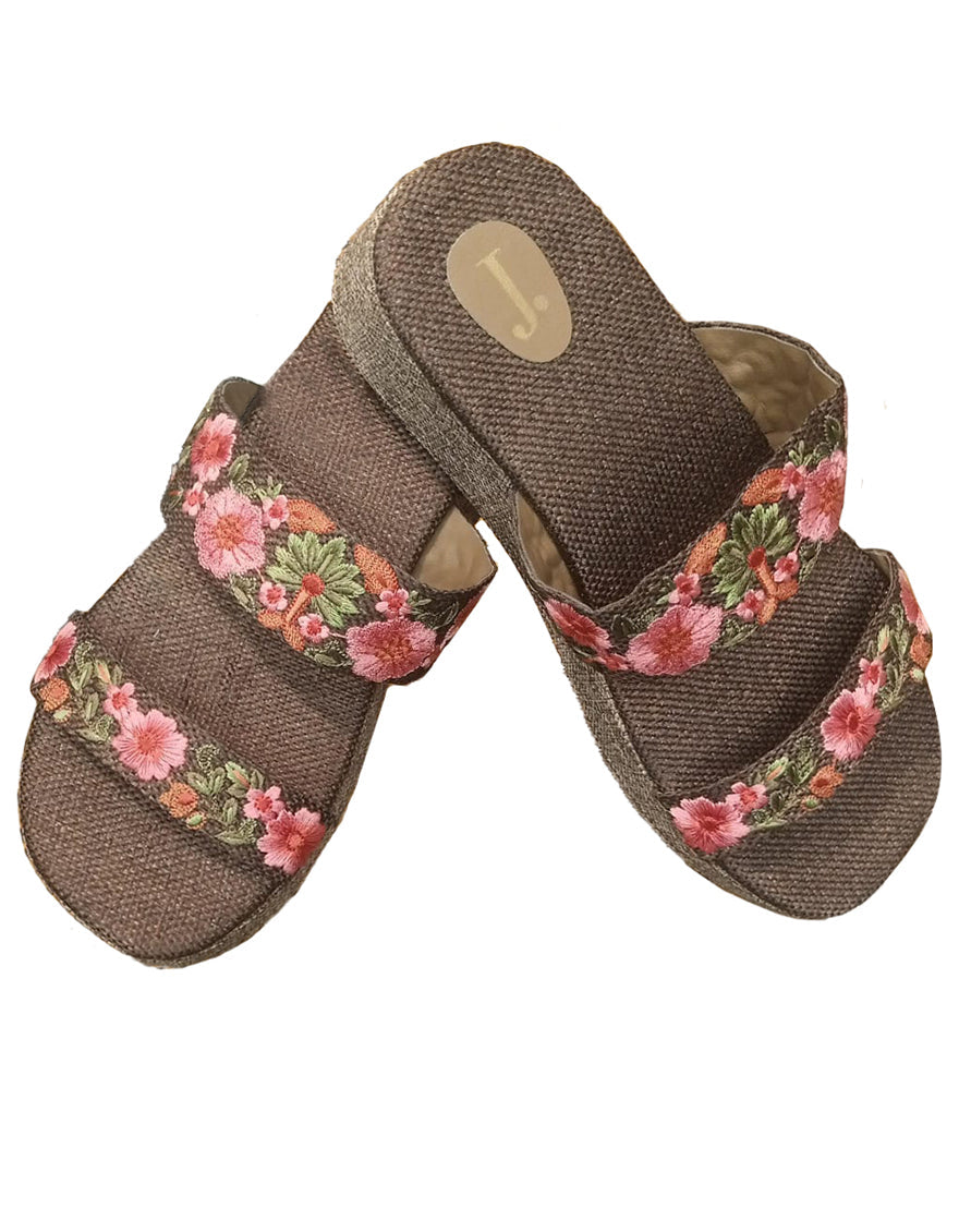 Brown Chappal- J. Junaid Jamshed