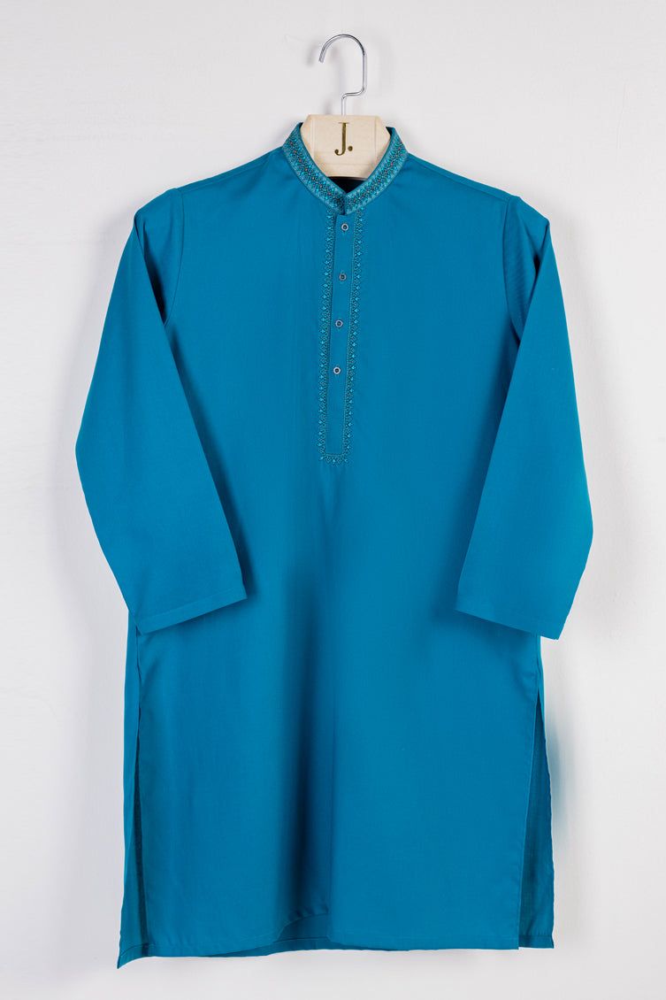 Polyester Green Shalwar Kameez - J. Junaid Jamshed