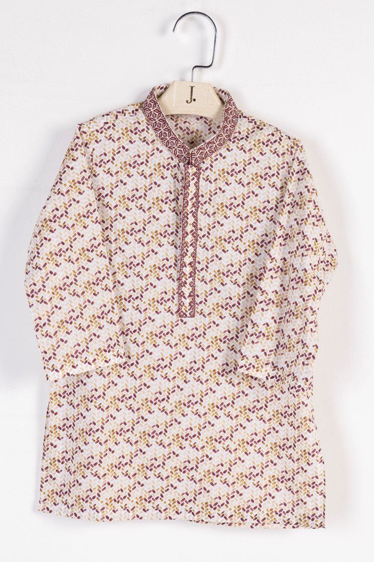 Blended Brown Shalwar Kameez - J. Junaid Jamshed