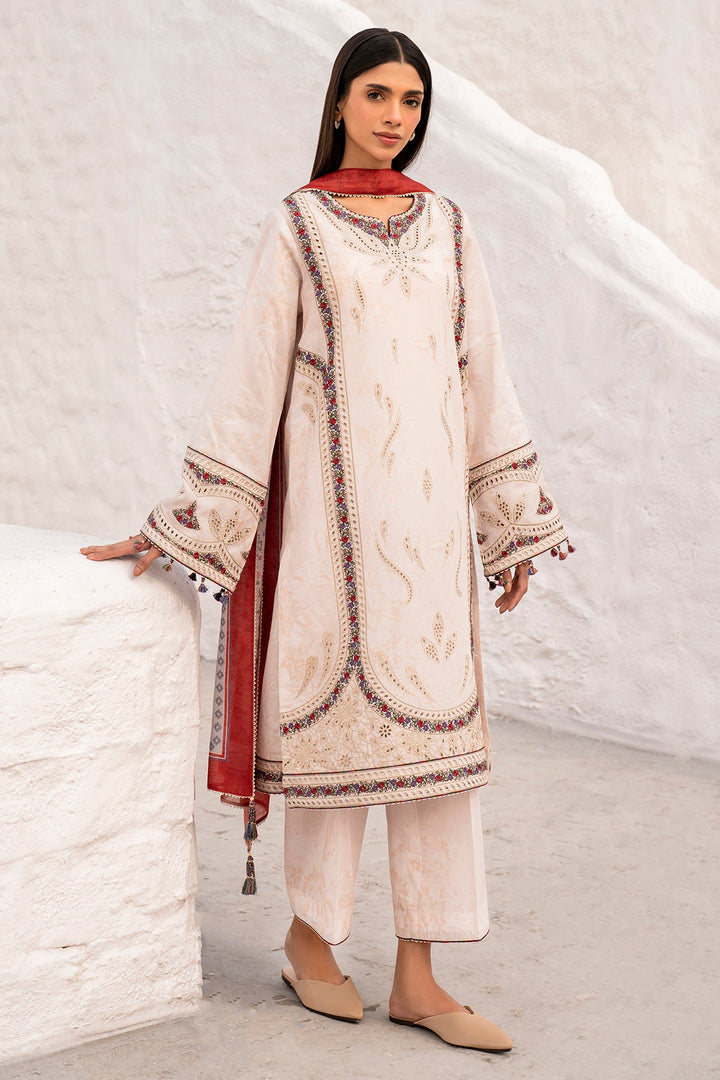 Lawn Beige Stitched Suit - Jazmin