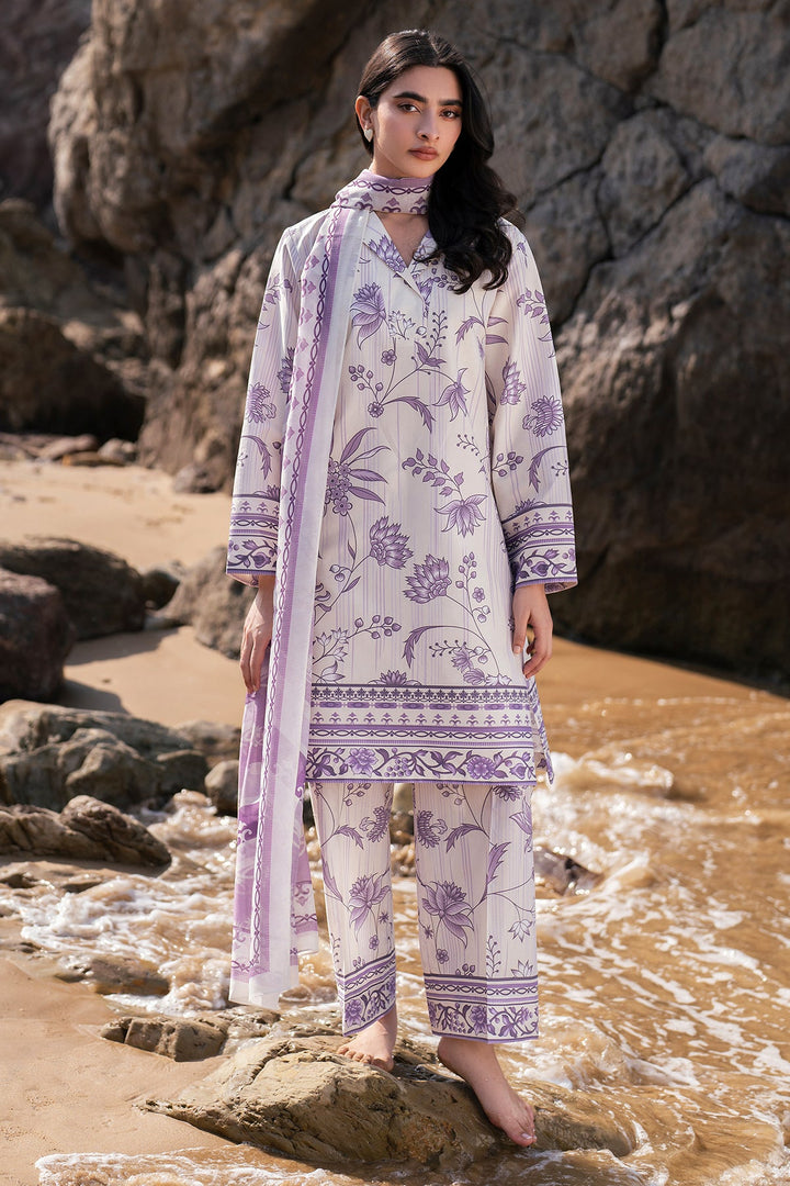 Lawn Lilac Stitched Suit - Jazmin