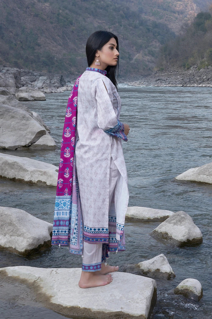 Printed Lawn Rose Stitched Suit - Khas