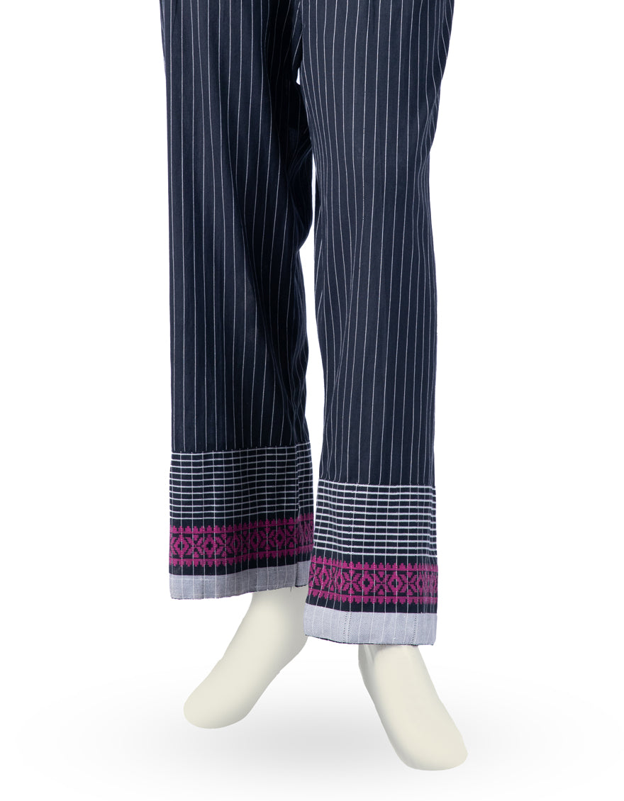 Jacquard Black Trouser - J. Junaid Jamshed