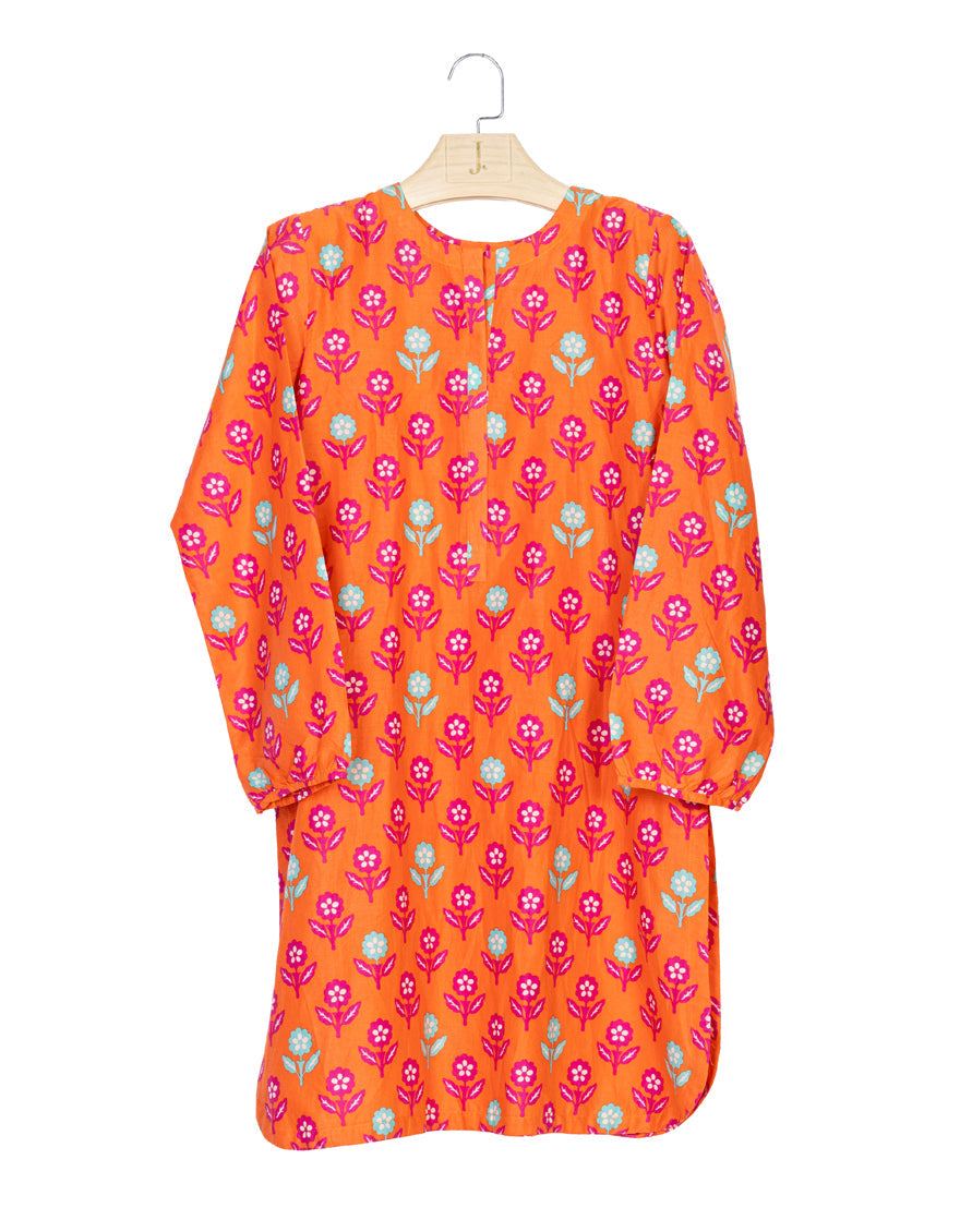 Lawn Orange Kurti - J. Junaid Jamshed