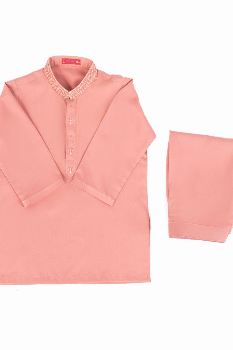 Blended Coral Shalwar Kameez - J. Junaid Jamshed