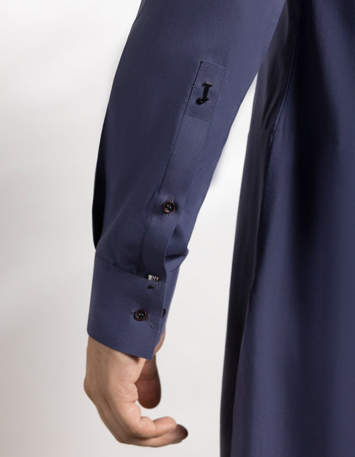 Blended Indigo Kurta Trouser - J. Junaid Jamshed