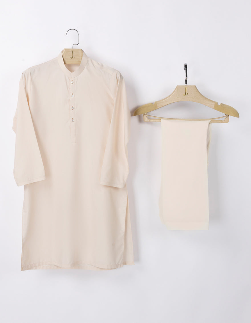 Blended Light Peach Shalwar Kameez - J. Junaid Jamshed