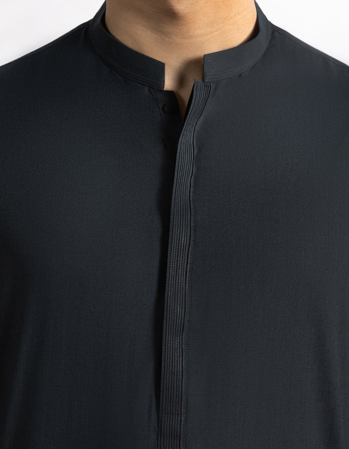 Blended Dark Green Kurta Trouser - J. Junaid Jamshed