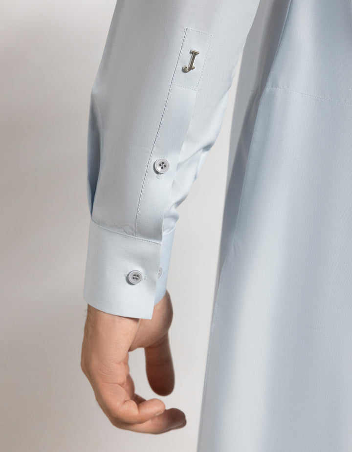 Blended Sky Blue Kurta Trouser - J. Junaid Jamshed