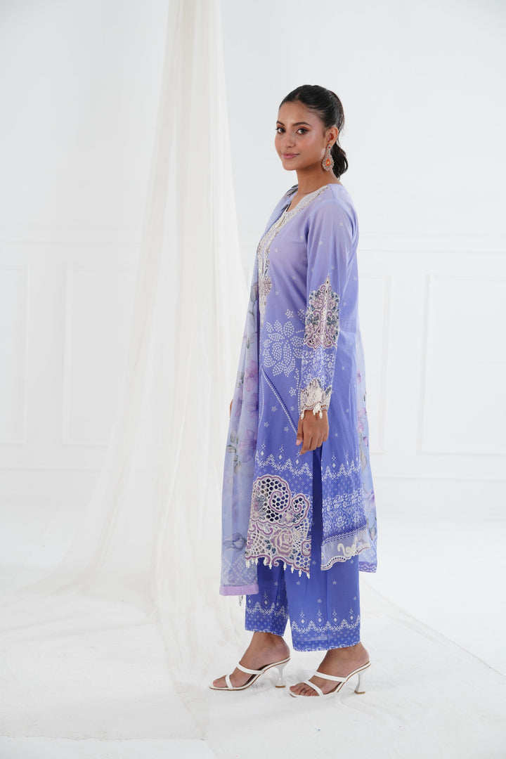 Rhea - Alizeh Embroidered Printed Lawn Stitched