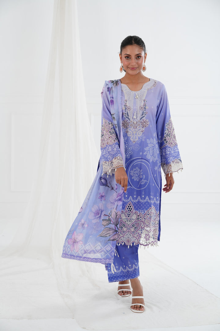 Rhea - Alizeh Embroidered Printed Lawn Stitched
