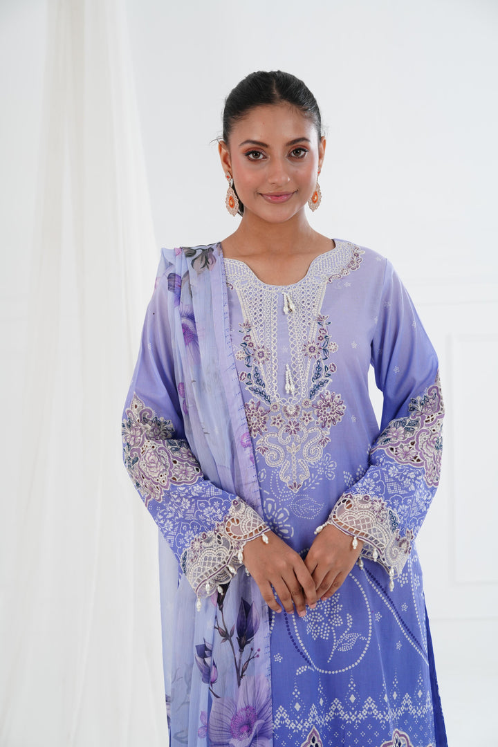 Rhea - Alizeh Embroidered Printed Lawn Stitched