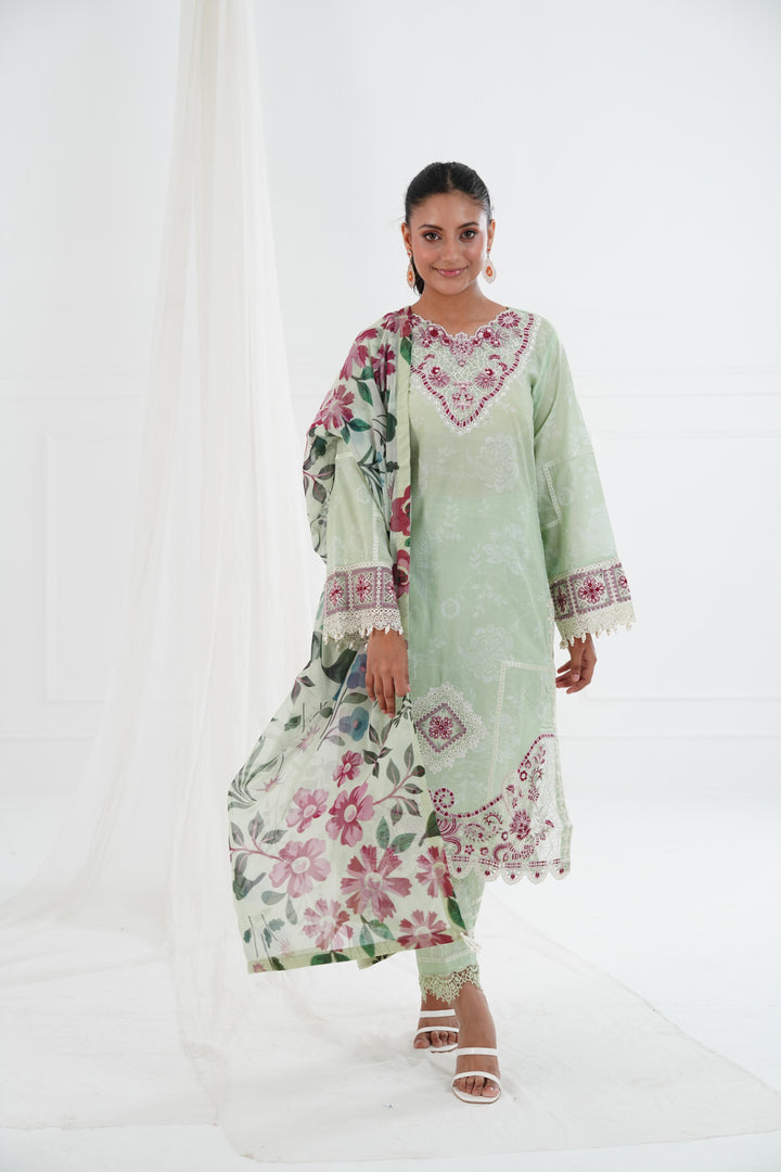 Numa - Alizeh Embroidered Printed Lawn Stitched