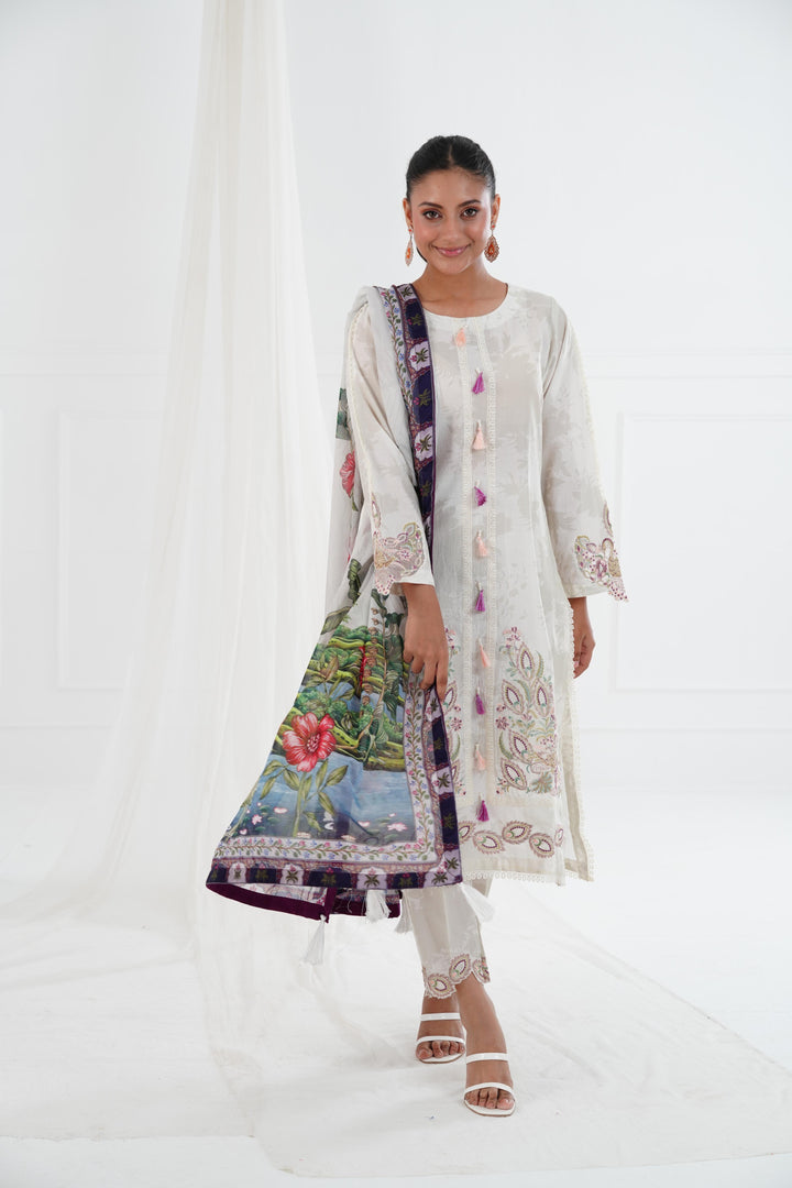 Karis - Alizeh Embroidered Printed Lawn Stitched