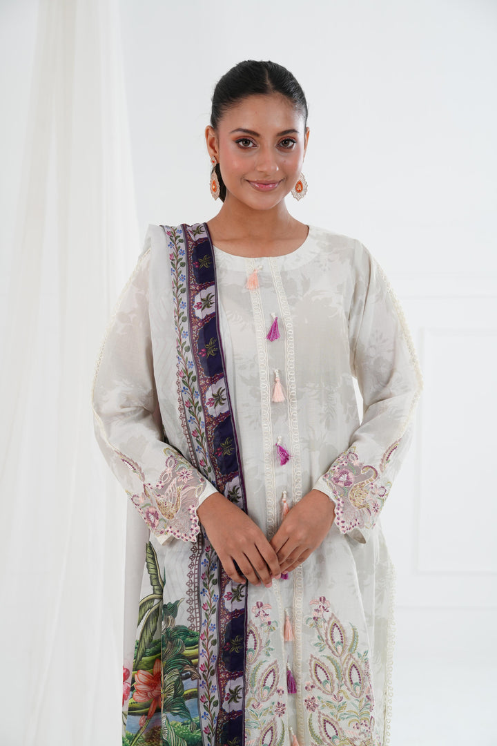 Karis - Alizeh Embroidered Printed Lawn Stitched