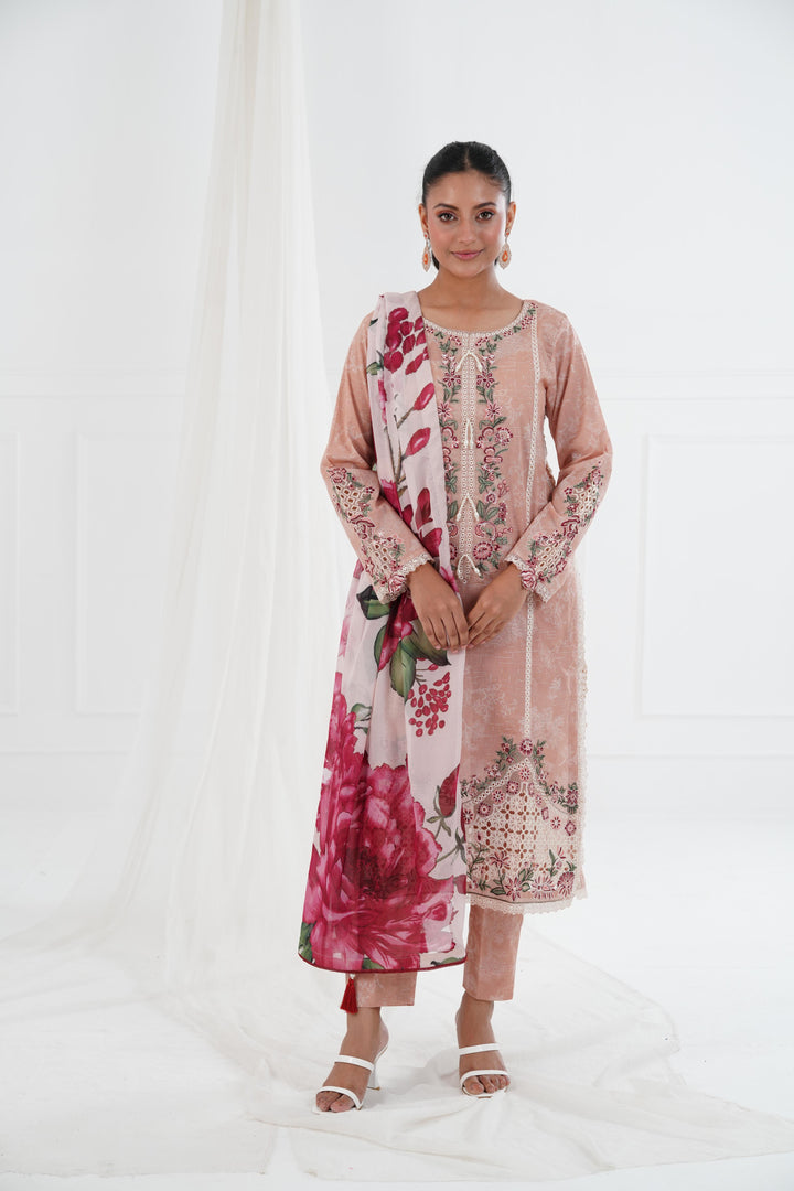 Clover - Alizeh Embroidered Printed Lawn Stitched