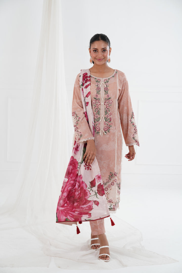 Clover - Alizeh Embroidered Printed Lawn Stitched