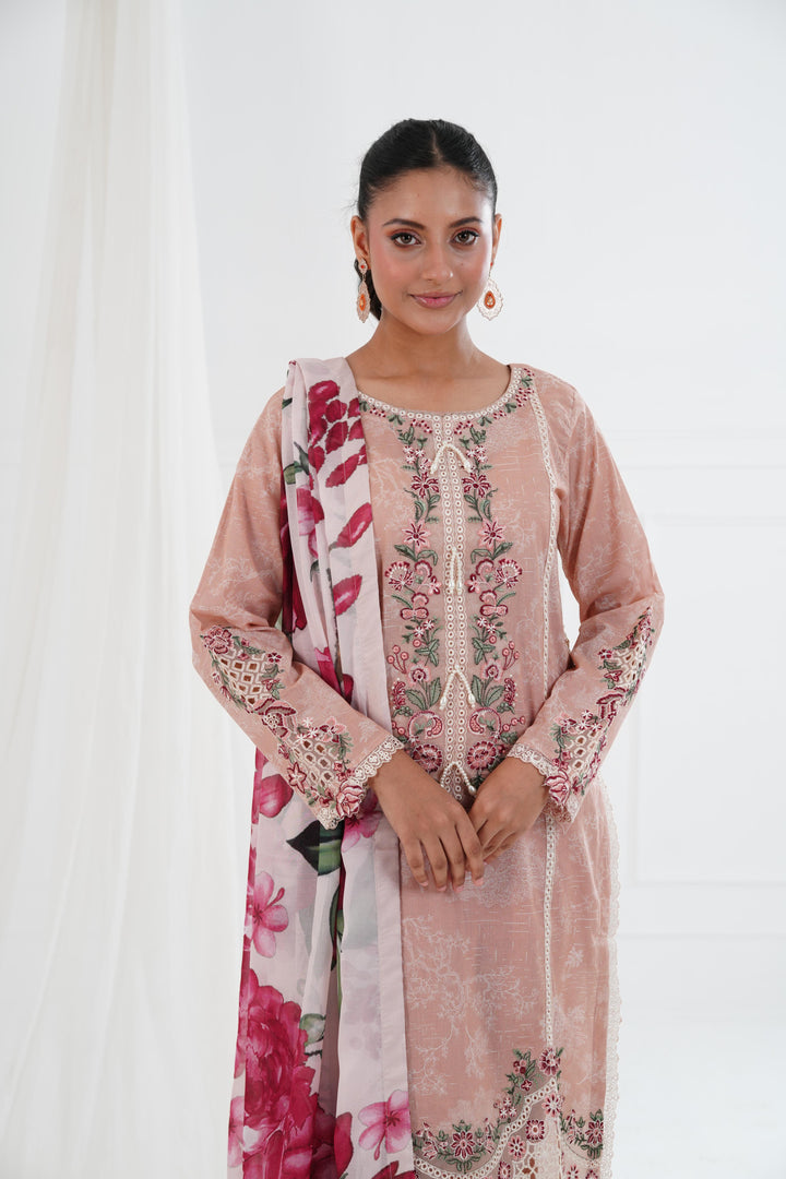 Clover - Alizeh Embroidered Printed Lawn Stitched