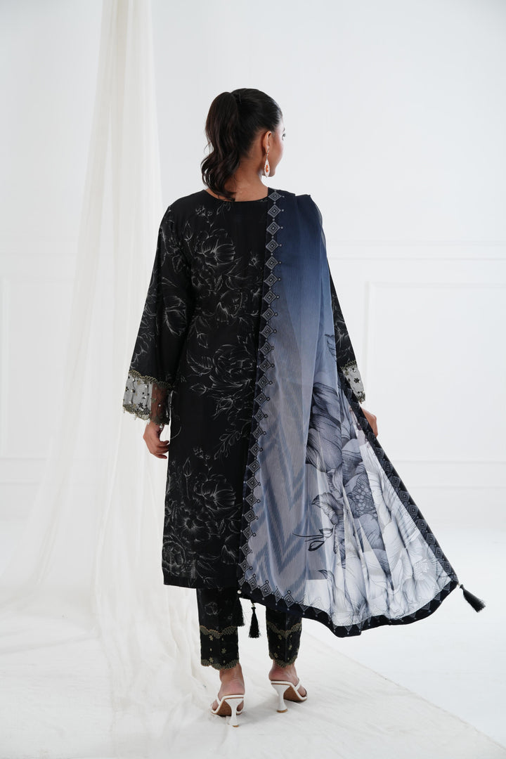 Azlin - Alizeh Embroidered Printed Lawn Stitched