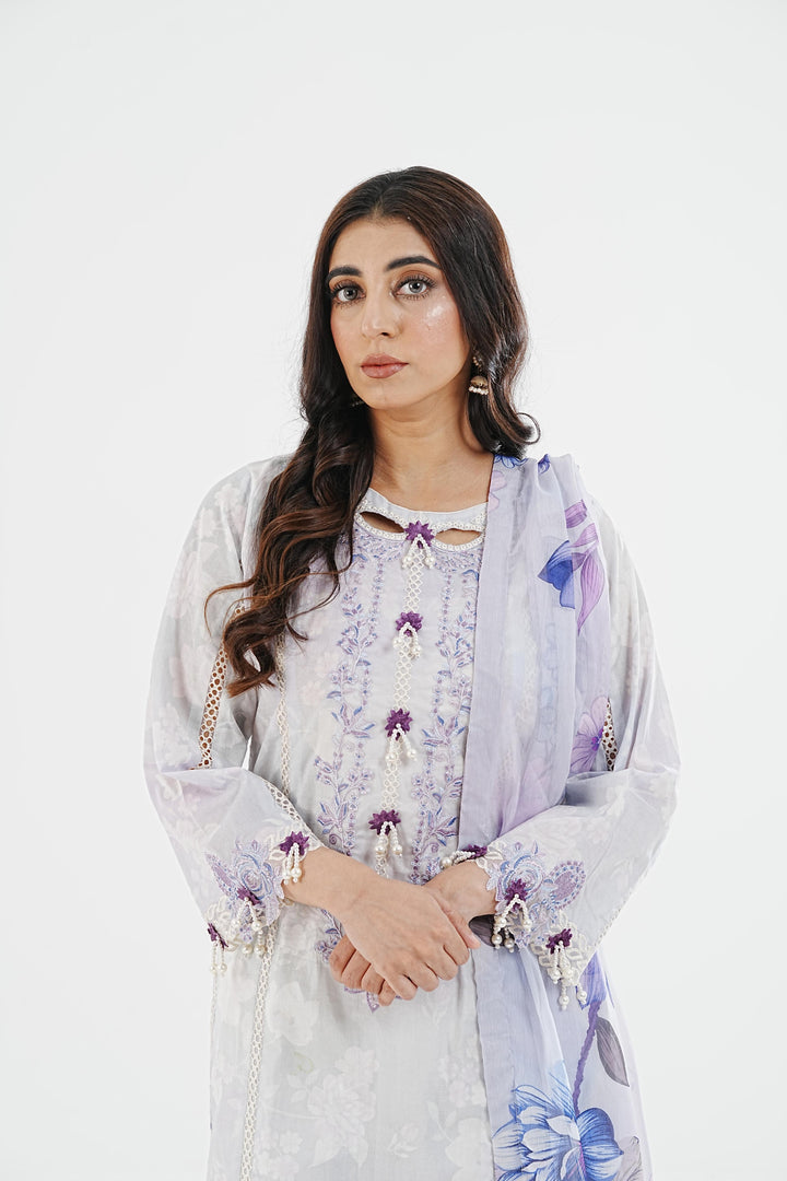 Presta - Alizeh Embroidered Printed Lawn Stitched