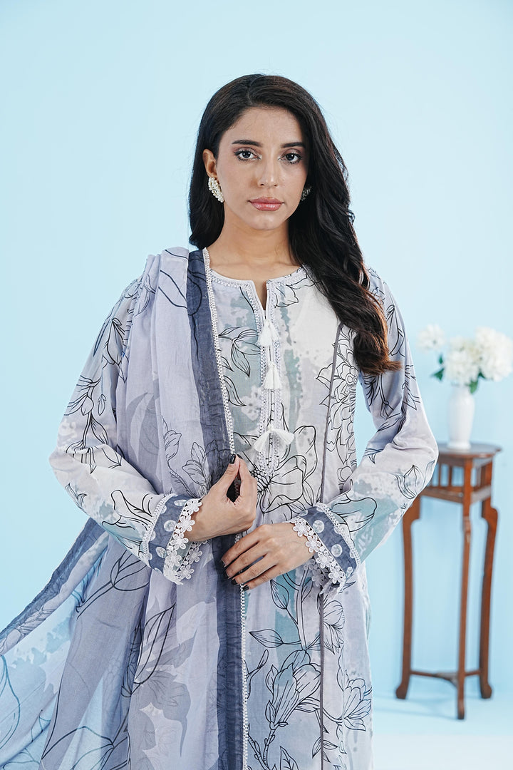 Perie - Alizeh Sheen Printed Stitched