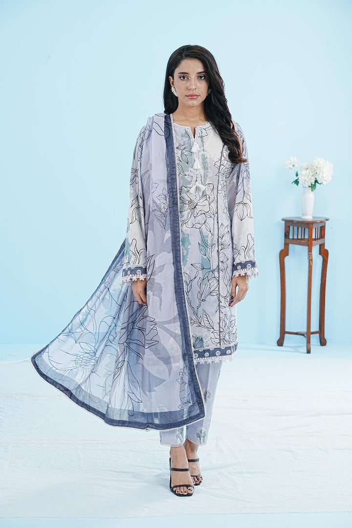 Perie - Alizeh Sheen Printed Stitched