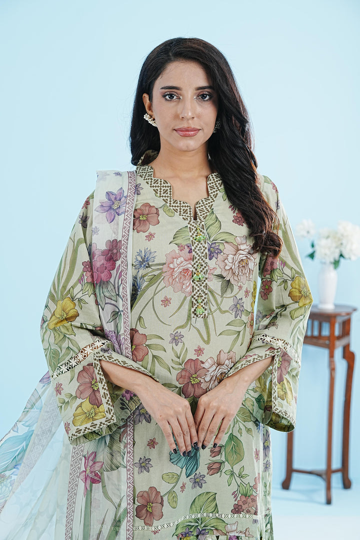 Lamia - Alizeh Sheen Printed Stitched