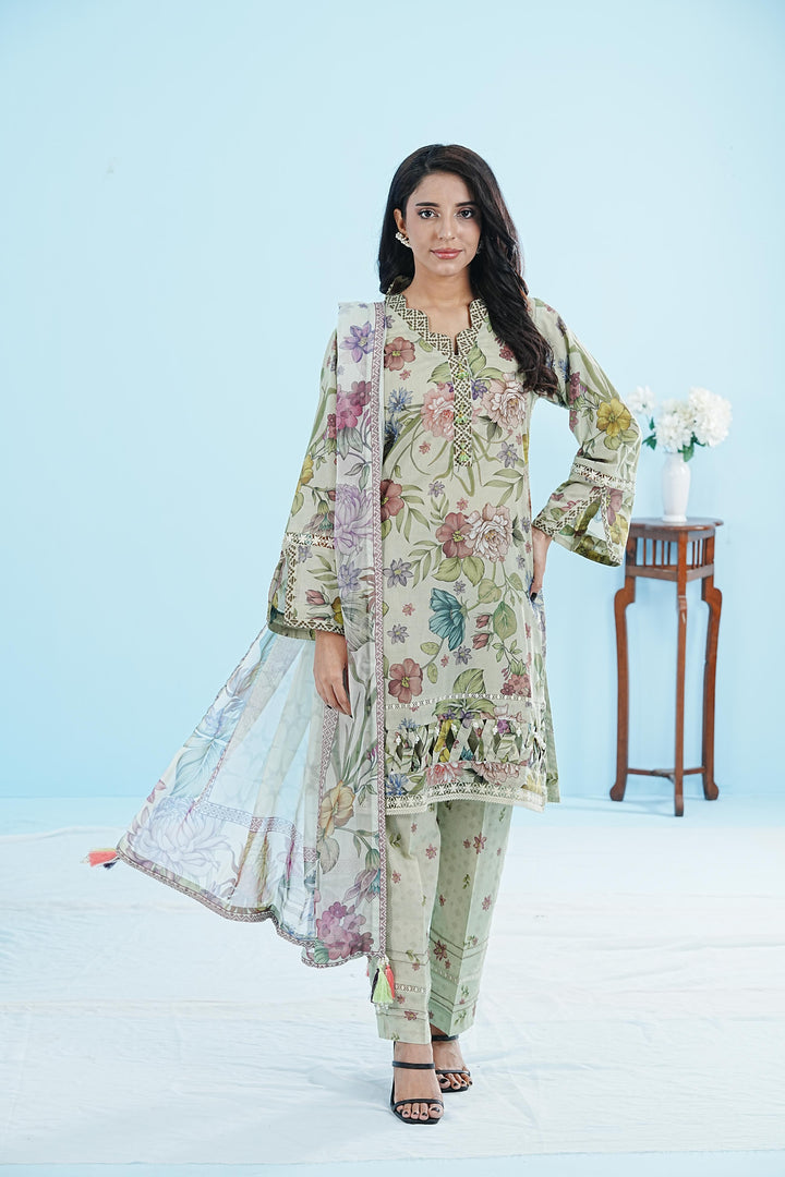 Lamia - Alizeh Sheen Printed Stitched